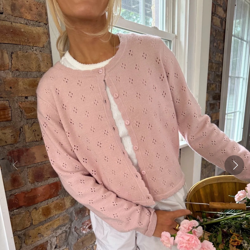 Coco McCall Pointelle Cardigan